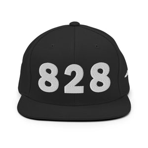 828 Area Code Snapback Hat