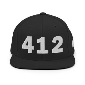 412 Area Code Snapback Hat