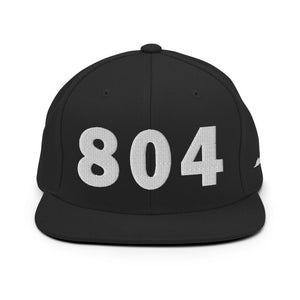 804 Area Code Snapback Hat