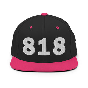 818 Area Code Snapback Hat