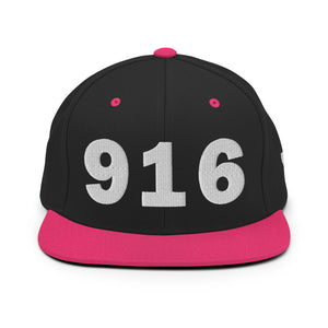 916 Area Code Snapback Hat