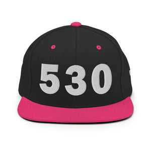 530 Area Code Snapback Hat