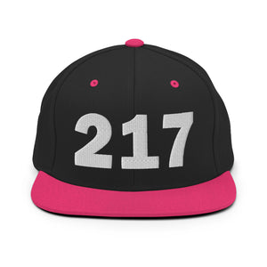 217 Area Code Snapback Hat