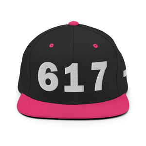 617 Area Code Snapback Hat