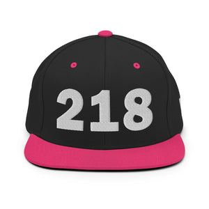 218 Area Code Snapback Hat