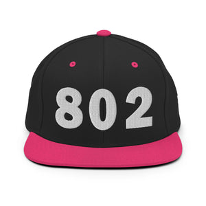 802 Area Code Snapback Hat