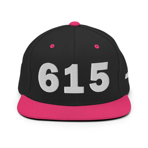 615 Area Code Snapback Hat