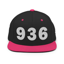 Load image into Gallery viewer, 936 Area Code Snapback Hat