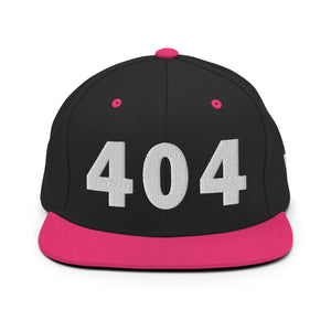 404 Area Code Snapback Hat