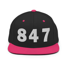 Load image into Gallery viewer, 847 Area Code Snapback Hat