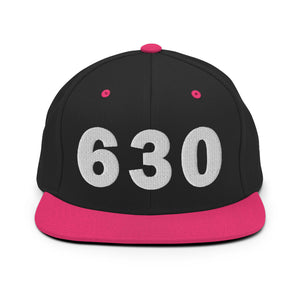 630 Area Code Snapback Hat