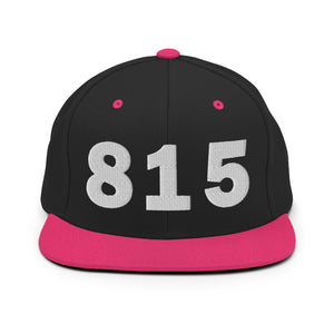 815 Area Code Snapback Hat