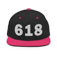 Load image into Gallery viewer, 618 Area Code Snapback Hat