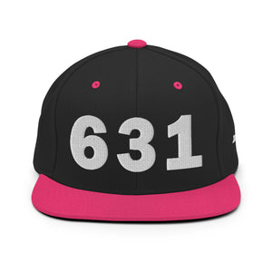 631 Area Code Snapback Hat