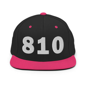 810 Area Code Snapback Hat