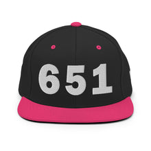 Load image into Gallery viewer, 651 Area Code Snapback Hat