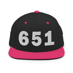 651 Area Code Snapback Hat