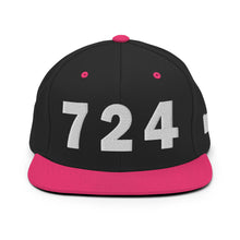 Load image into Gallery viewer, 724 Area Code Snapback Hat