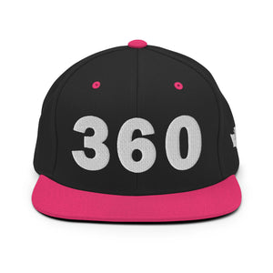 360 Area Code Snapback Hat