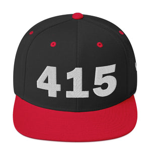 415 Area Code Snapback Hat