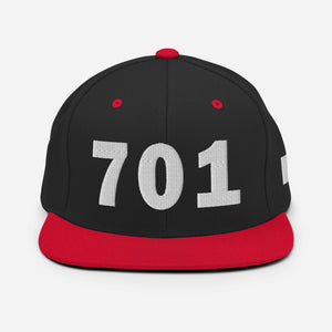 701 Area Code Snapback Hat