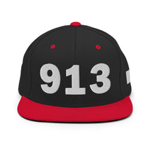 Load image into Gallery viewer, 913 Area Code Snapback Hat