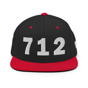 712 Area Code Snapback Hat