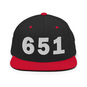 651 Area Code Snapback Hat