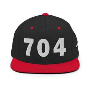 704 Area Code Snapback Hat