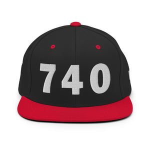 740 Area Code Snapback Hat