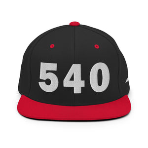 540 Area Code Snapback Hat