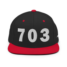 Load image into Gallery viewer, 703 Area Code Snapback Hat