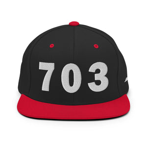 703 Area Code Snapback Hat