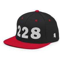 Load image into Gallery viewer, 228 Area Code Snapback Hat