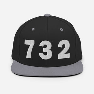 732 Area Code Snapback Hat
