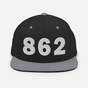 862 Area Code Snapback Hat
