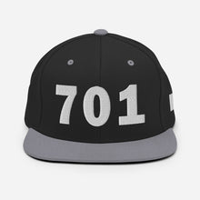 Load image into Gallery viewer, 701 Area Code Snapback Hat