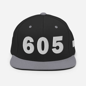 605 Area Code Snapback Hat