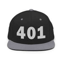 Load image into Gallery viewer, 401 Area Code Snapback Hat