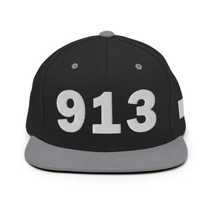 913 Area Code Snapback Hat