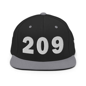 209 Area Code Snapback Hat