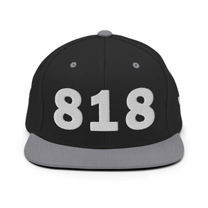 818 Area Code Snapback Hat