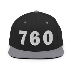 760 Area Code Snapback Hat