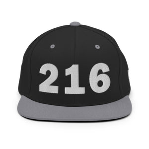 216 Area Code Snapback Hat