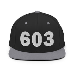 603 Area Code Snapback Hat