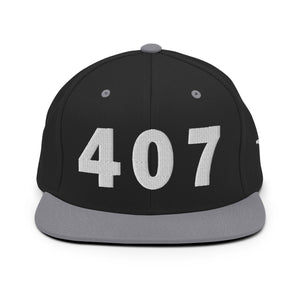 407 Area Code Snapback Hat