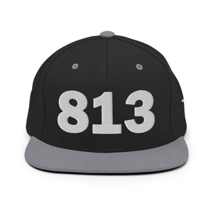 813 Area Code Snapback Hat