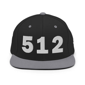 512 Area Code Snapback Hat