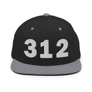 312 Area Code Snapback Hat