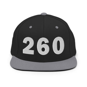 260 Area Code Snapback Hat